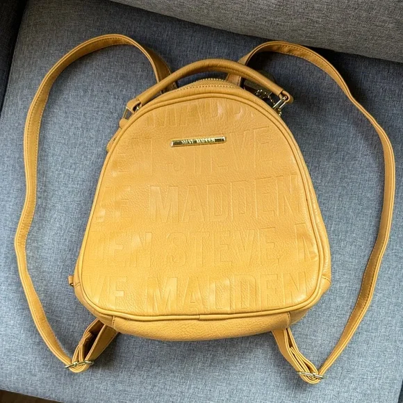 - Steve Madden Mustard Backpack Bag Steve Madden | Bags | Steve Madden Mustard Yellow Faux  main image 4